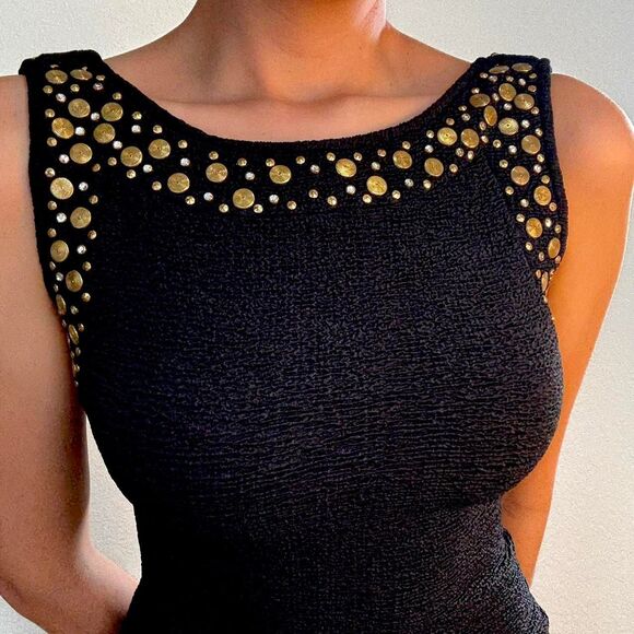 Vintage Tadashi bodycon mini dress - Picture 3 of 8